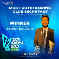 Most Outstanding Club Secretary - Winner